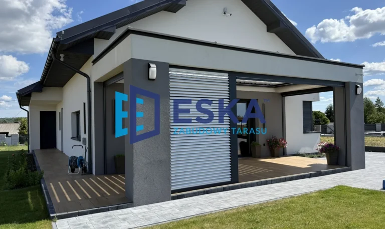 Pergola bez słupów: montaż w opasce betonowej