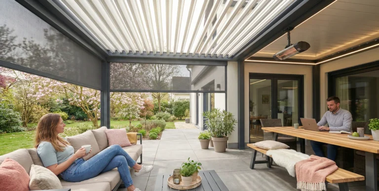 wiosenna metamorfoza tarasu pod pergolą